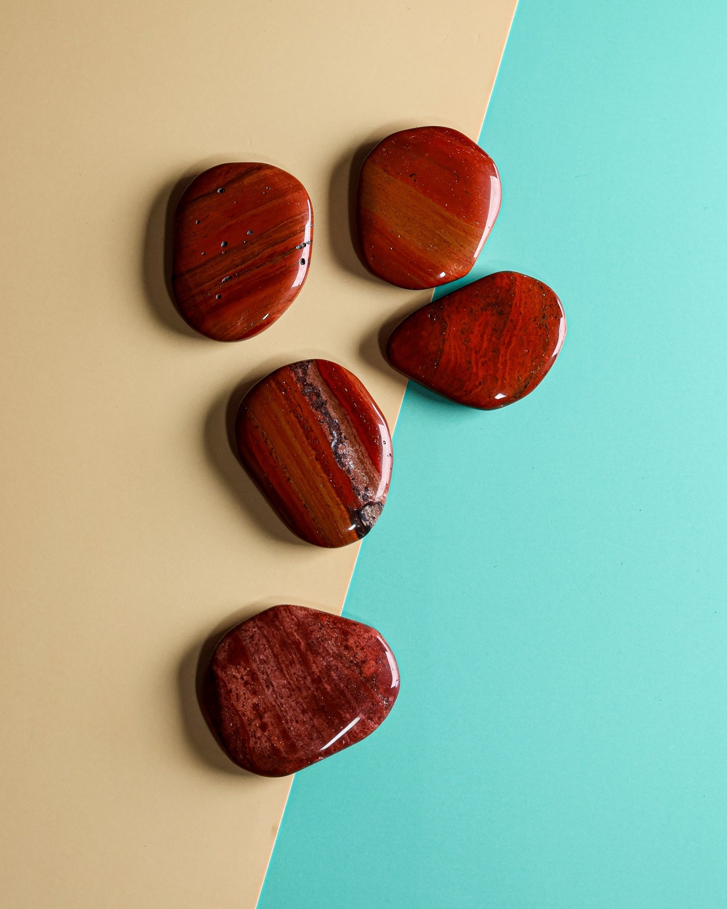 Red Jasper Palm Stone