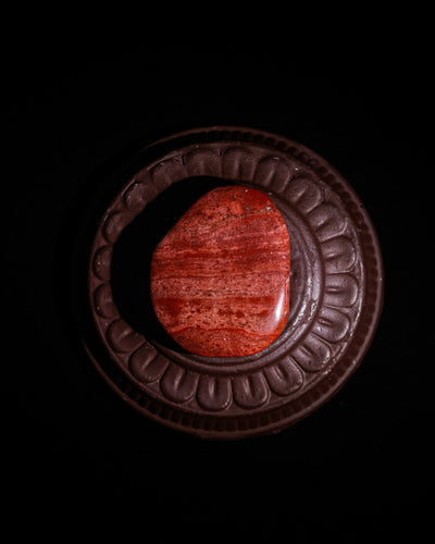 Red Jasper Palm Stone