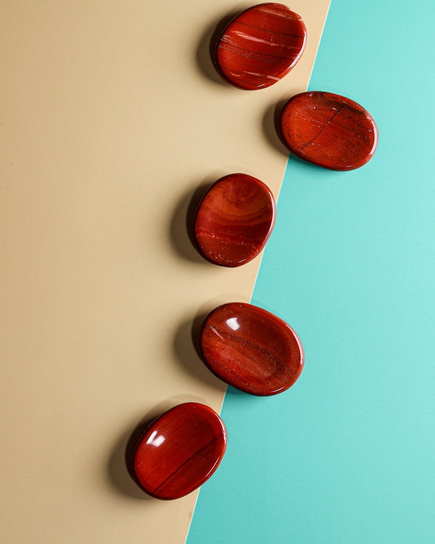 Red Jasper Worry Stone