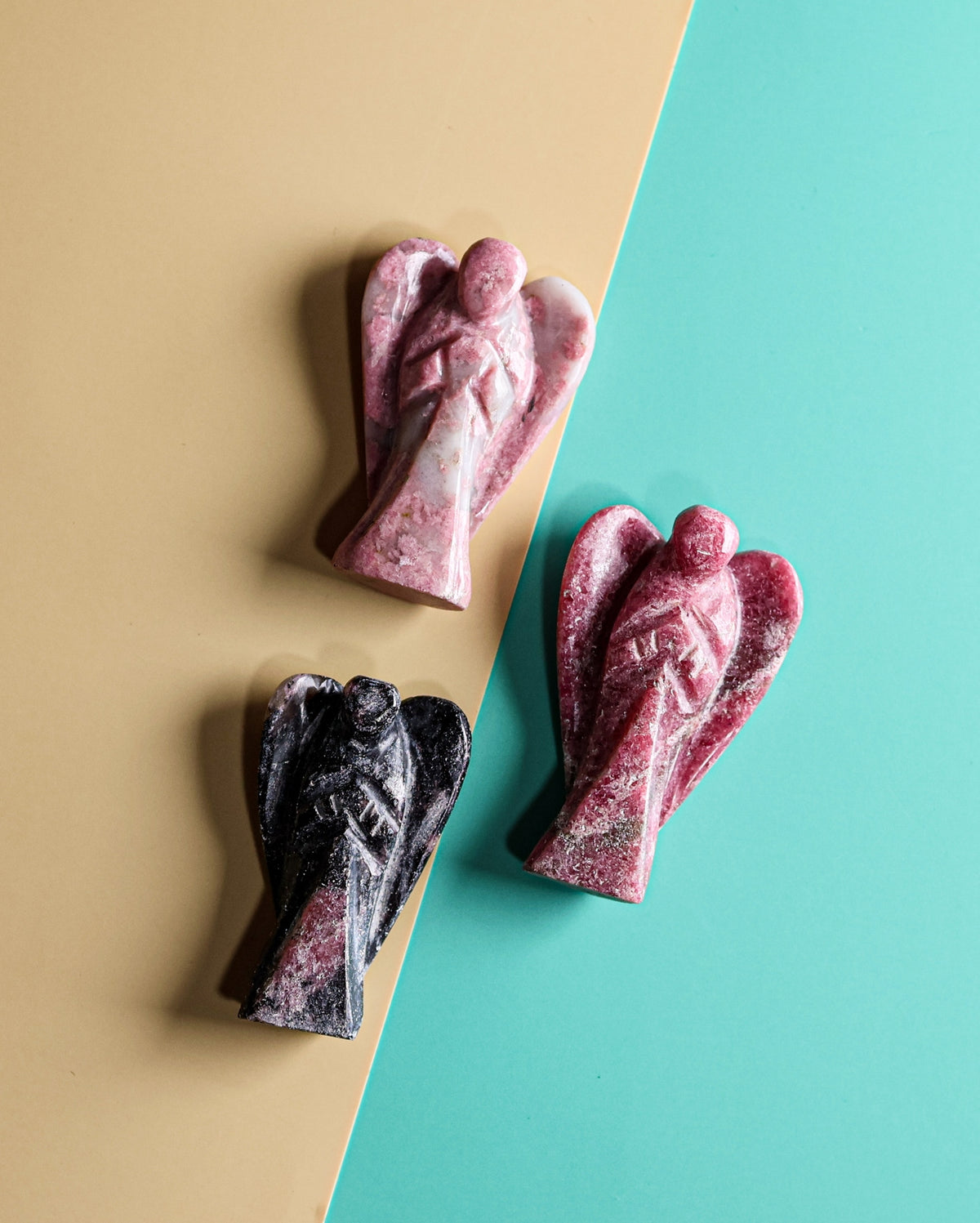 Rhodonite Carved Angel