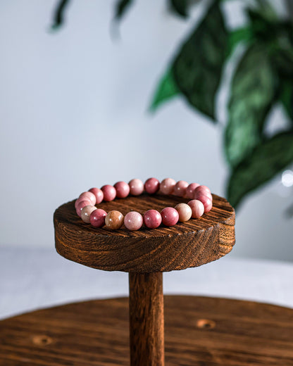Rhodonite Bead Bracelet – Sage Spirits