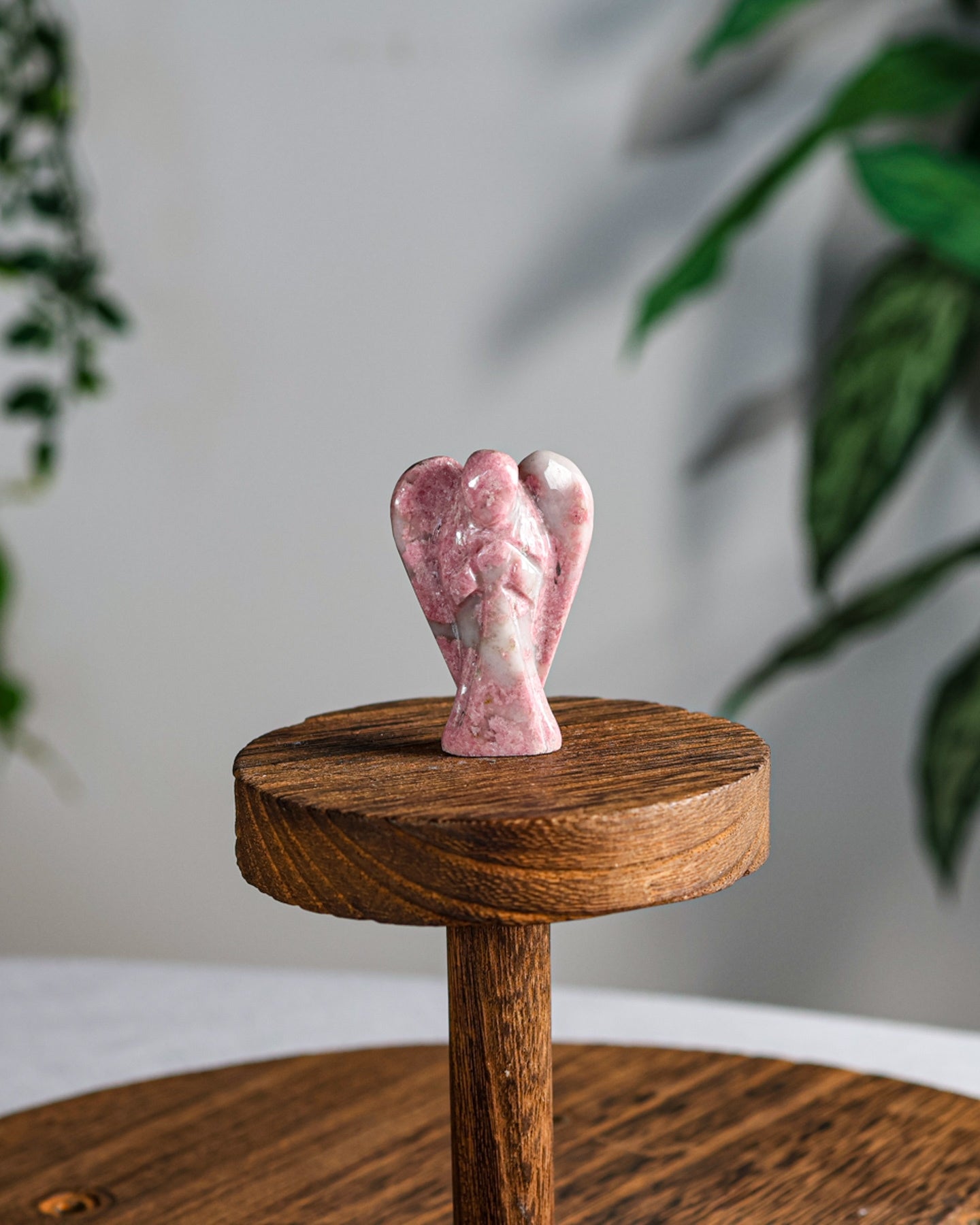 Rhodonite Carved Angel