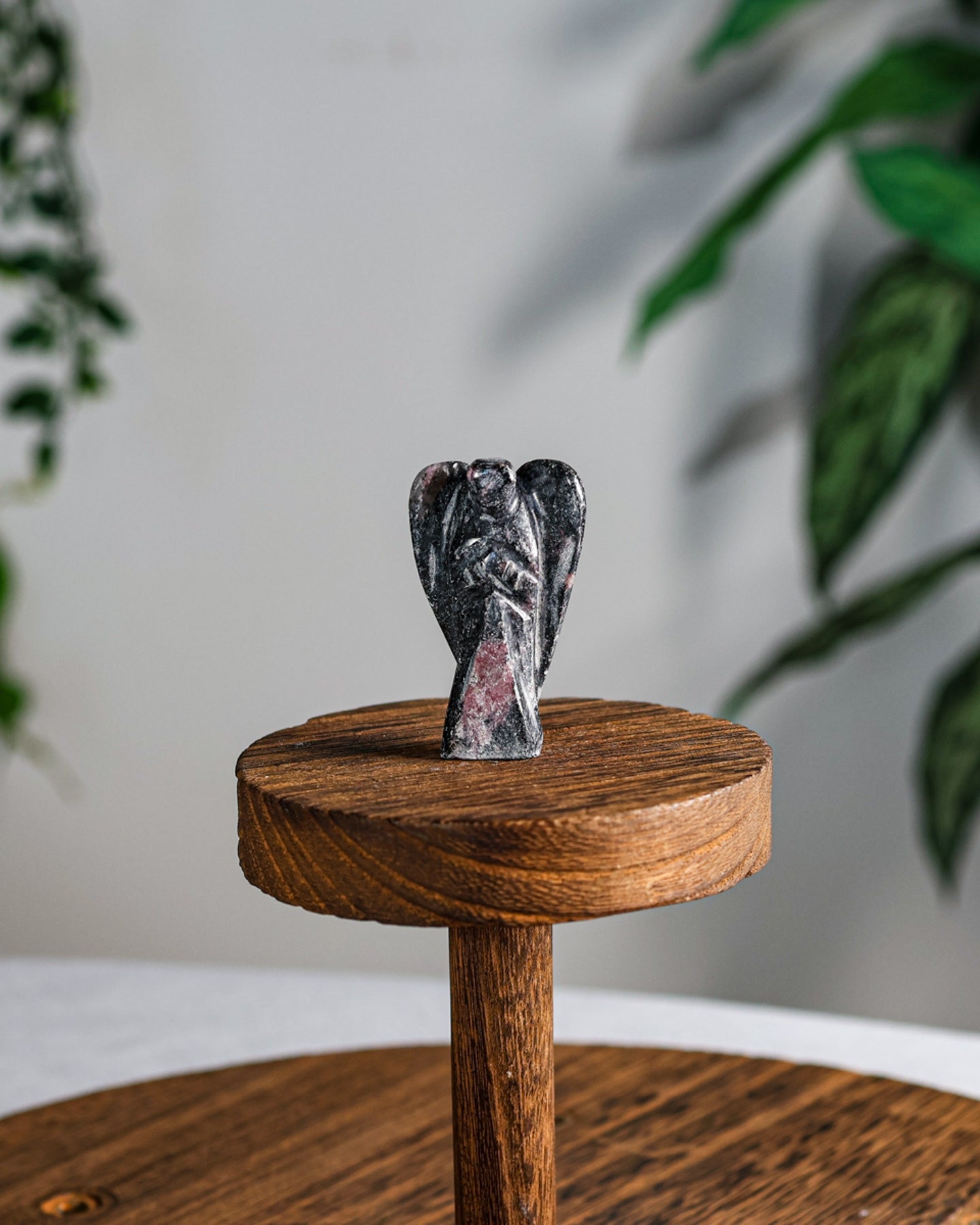 Rhodonite Carved Angel