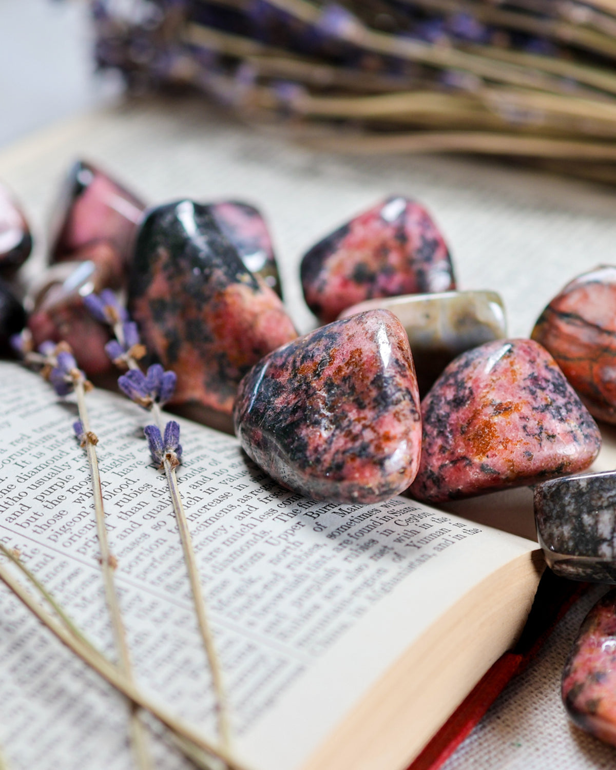 Rhodonite (Zimbabwe) Tumbled Gemstone