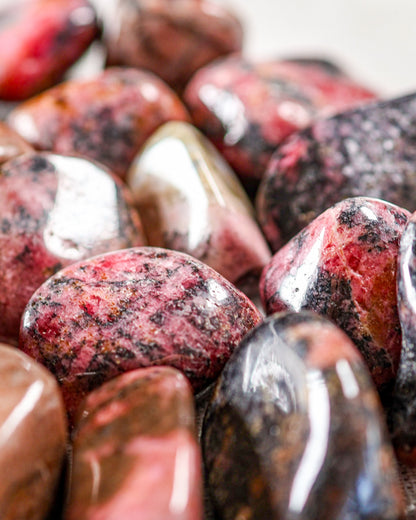 Rhodonite (Zimbabwe) Tumbled Gemstone