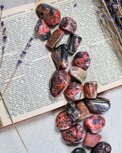 Rhodonite (Zimbabwe) Tumbled Gemstone