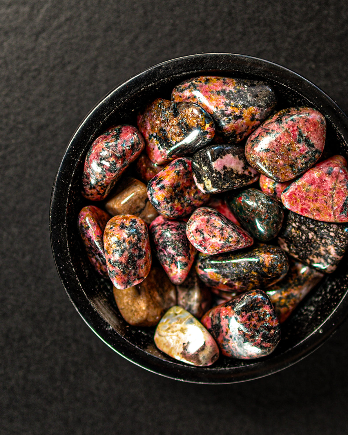 Rhodonite (Zimbabwe) Tumbled Gemstone