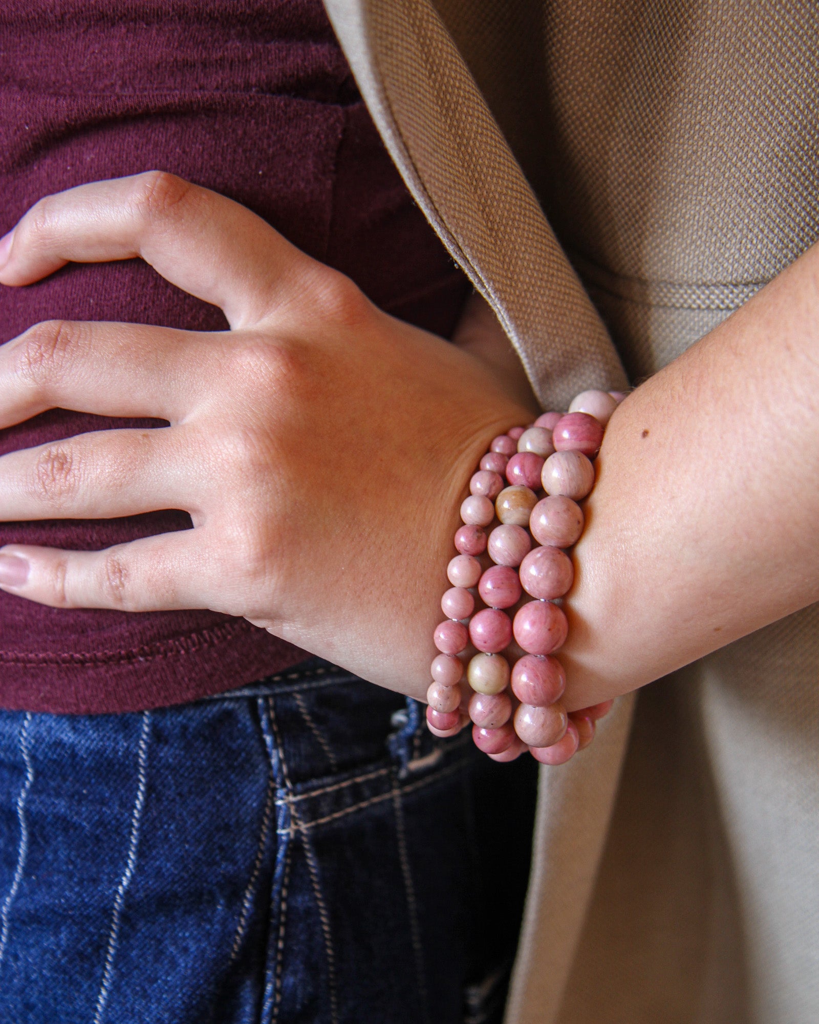 Rhodonite bracelets