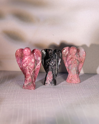 Rhodonite Carved Angel