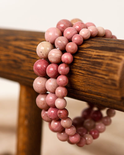 Rhodonite Bead Bracelet