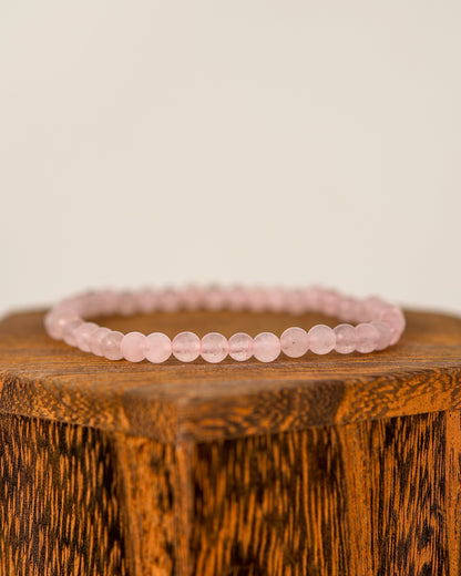 Rose Quartz Beaded Bracelet