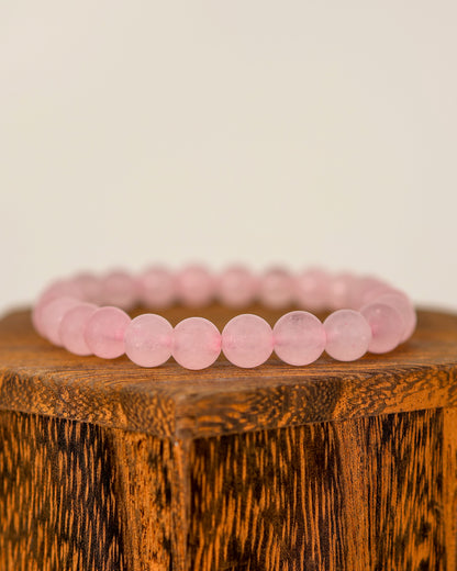 Rose Quartz Beaded Bracelet