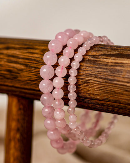 Rose Quartz Beaded Bracelet