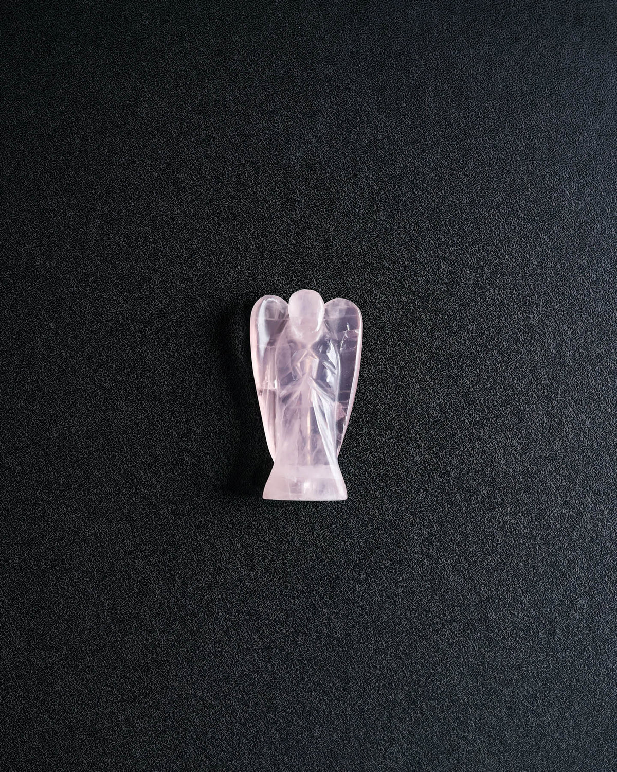 Rose Quartz Carved Angel