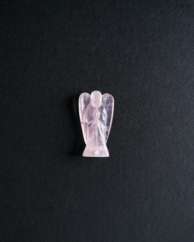 Rose Quartz Carved Angel