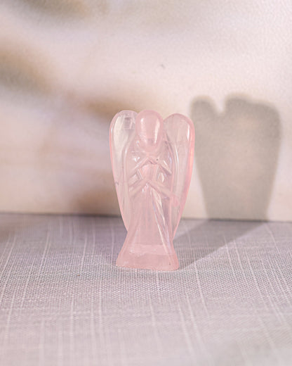 Rose Quartz Carved Angel – Sage Spirits