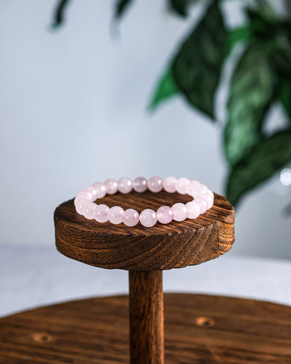 Rose Quartz Beaded Bracelet