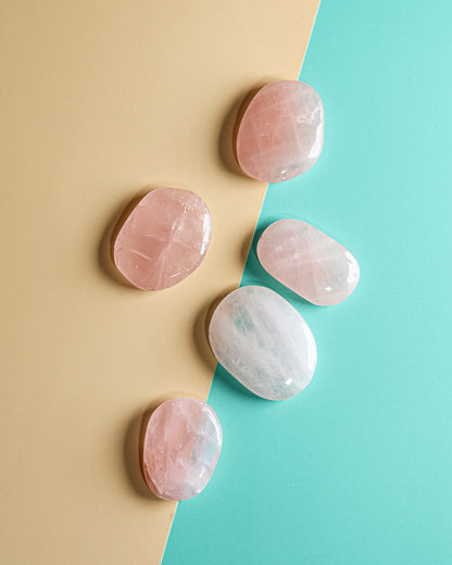 Rose Quartz Palm Stone – Sage Spirits