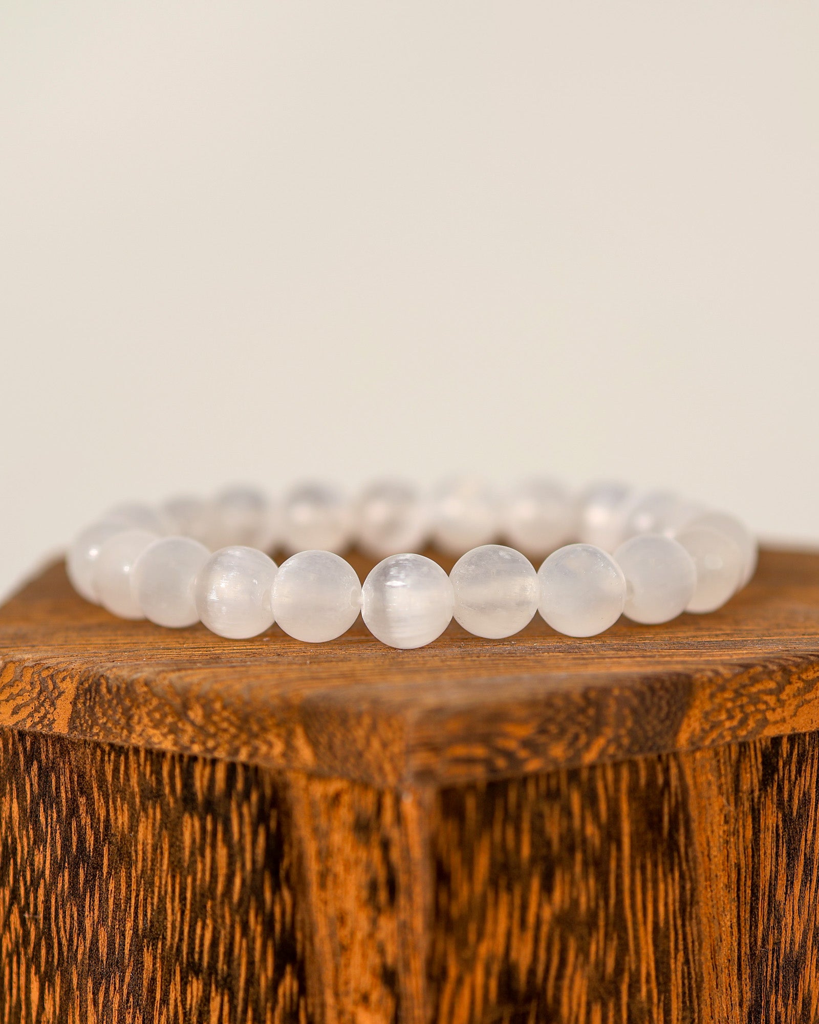 Selenite Beaded Bracelet