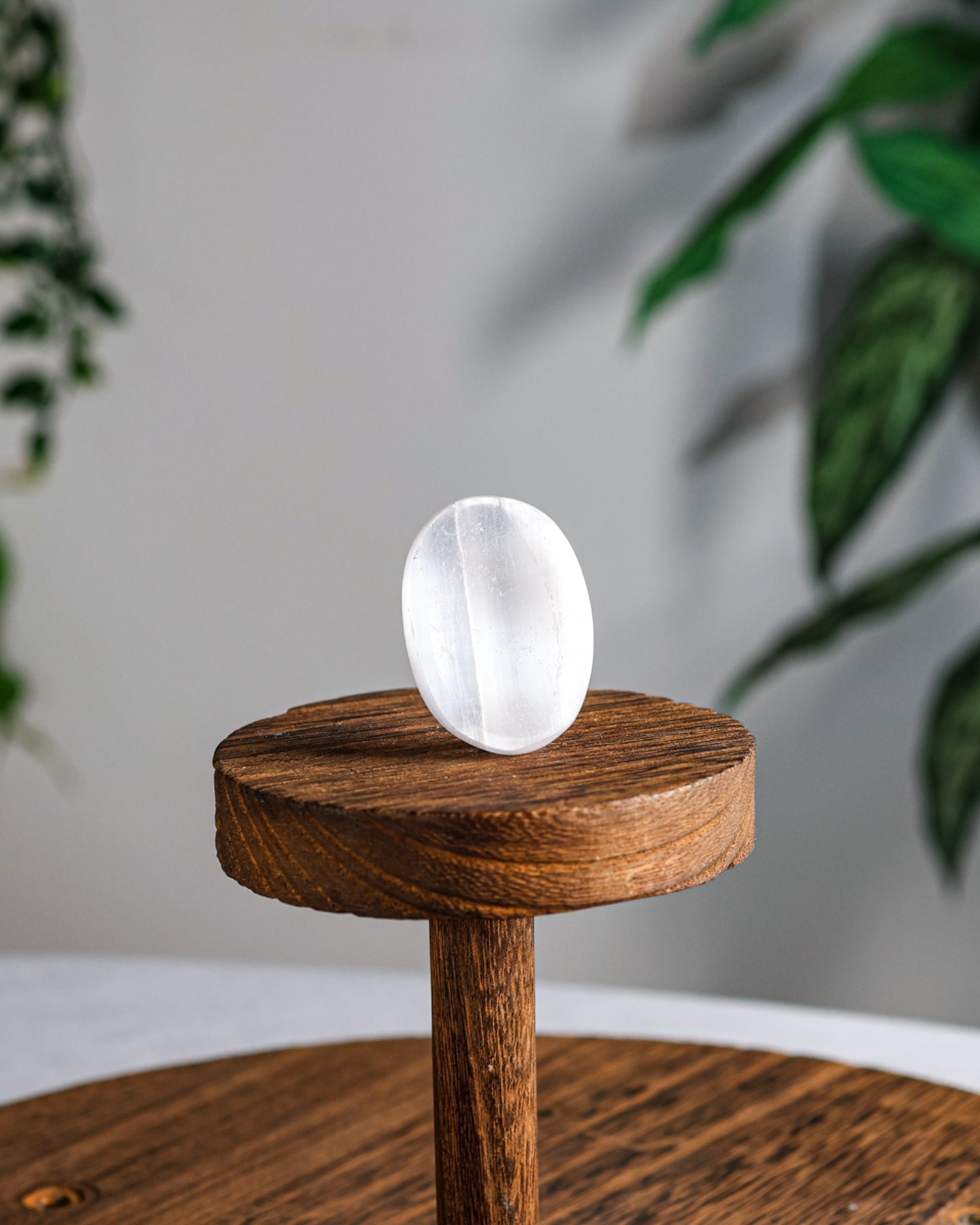 Selenite Worry Stone