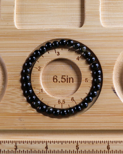 Black Obsidian Silver Bracelet