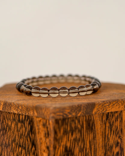 Smoky Quartz Beaded Bracelet