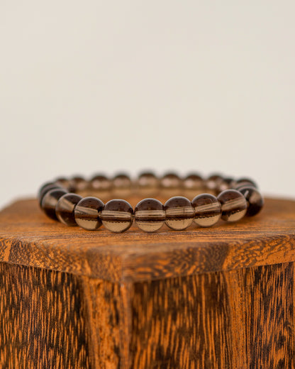 Smoky Quartz Beaded Bracelet