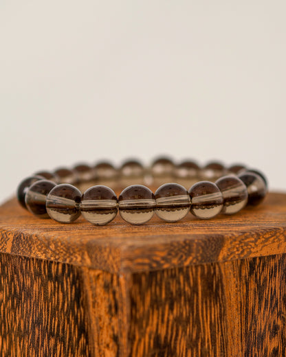 Smoky Quartz Beaded Bracelet