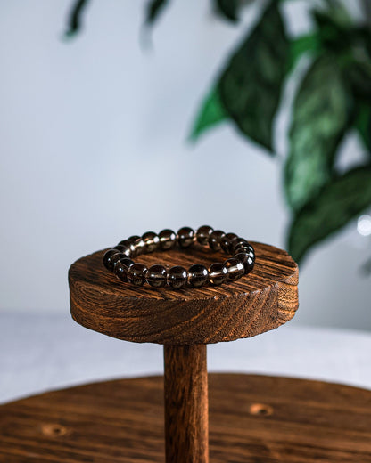 Smoky Quartz Beaded Bracelet