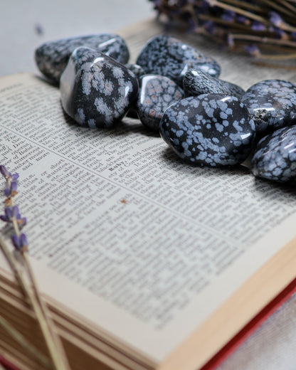 Snowflake Obsidian Tumbled Gemstone