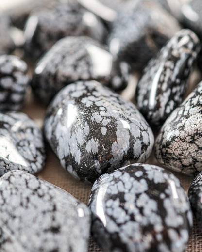 Snowflake Obsidian Tumbled Gemstone