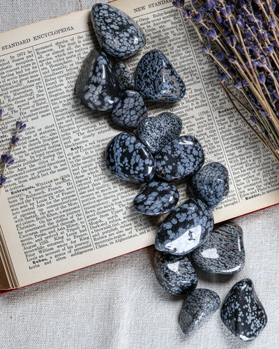 Snowflake Obsidian Tumbled Gemstone