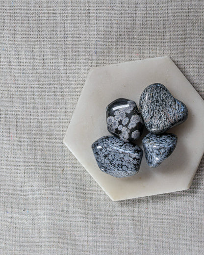 Snowflake Obsidian Tumbled Gemstone