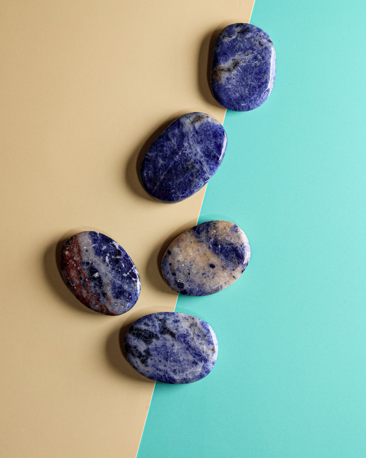 Sodalite Palm Stone