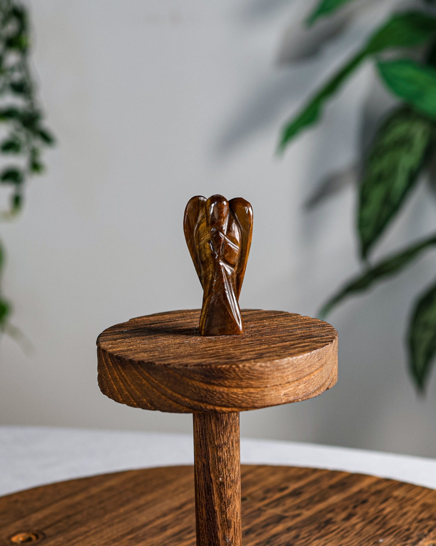 Tigers Eye Carved Angel