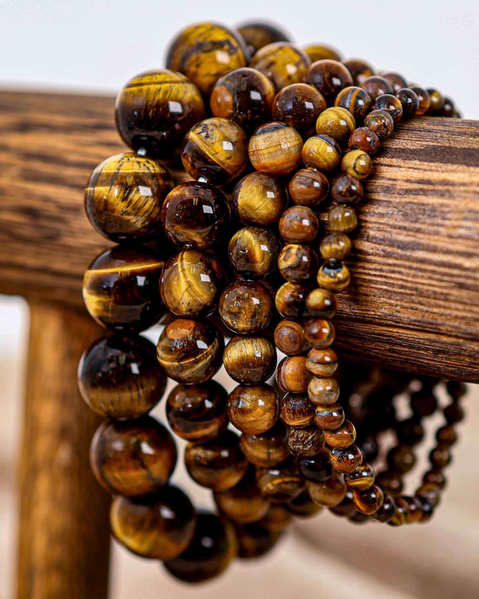 Tigers Eye Beaded Bracelet