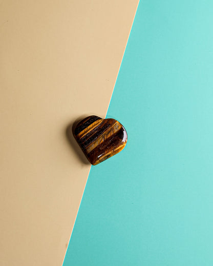 Tigers Eye Puffy Heart – Sage Spirits