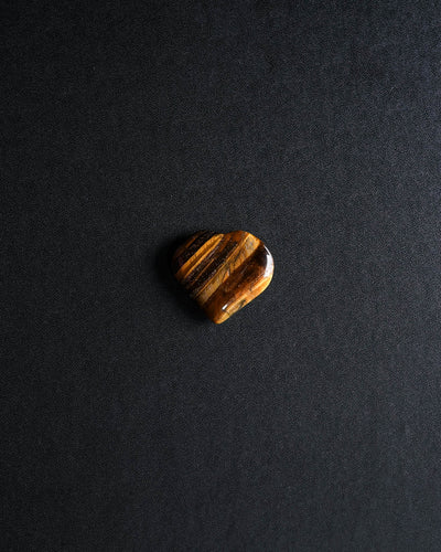 Tigers Eye Puffy Heart