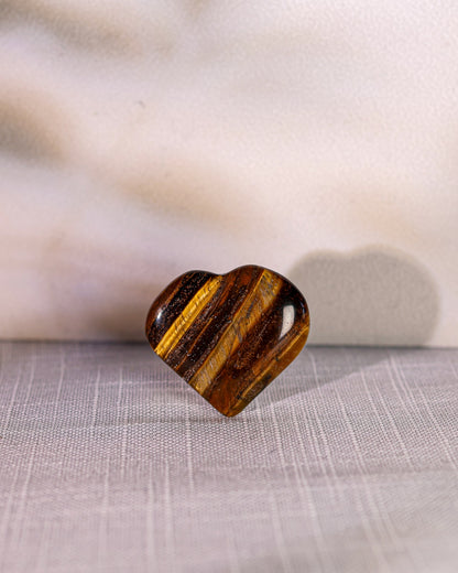 Tigers Eye Puffy Heart – Sage Spirits