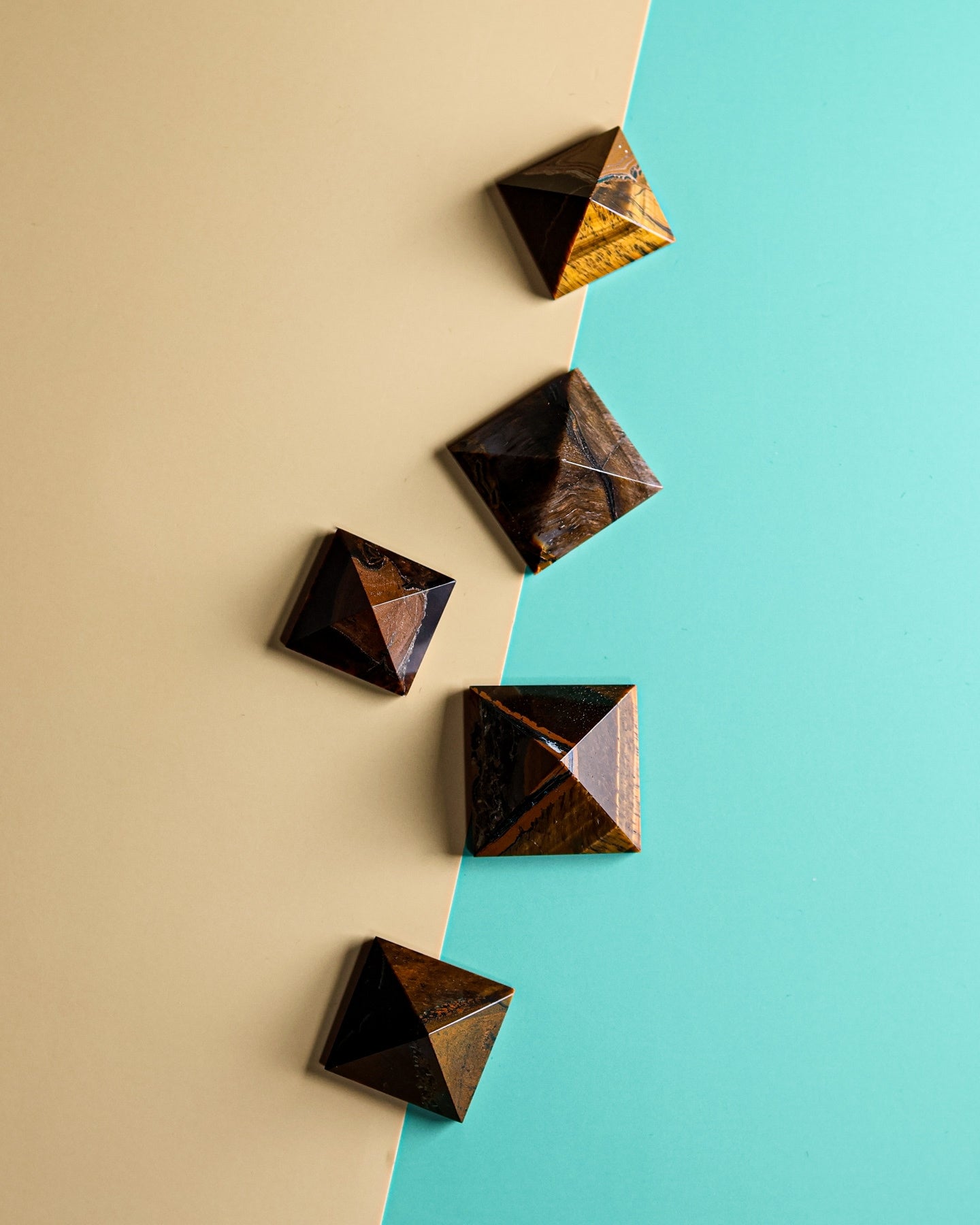 Tigers Eye Pyramid