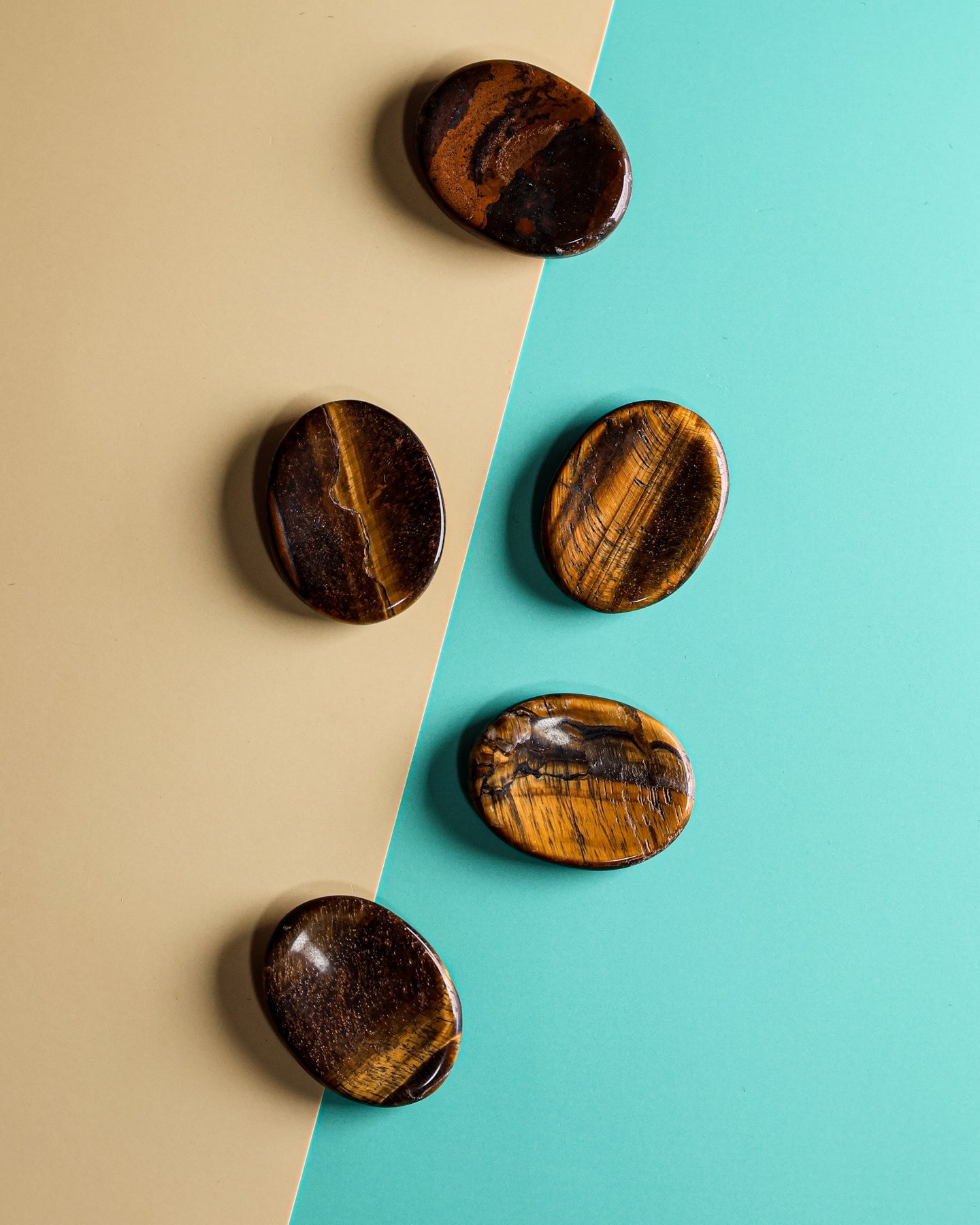 Tigers Eye Worry Stone