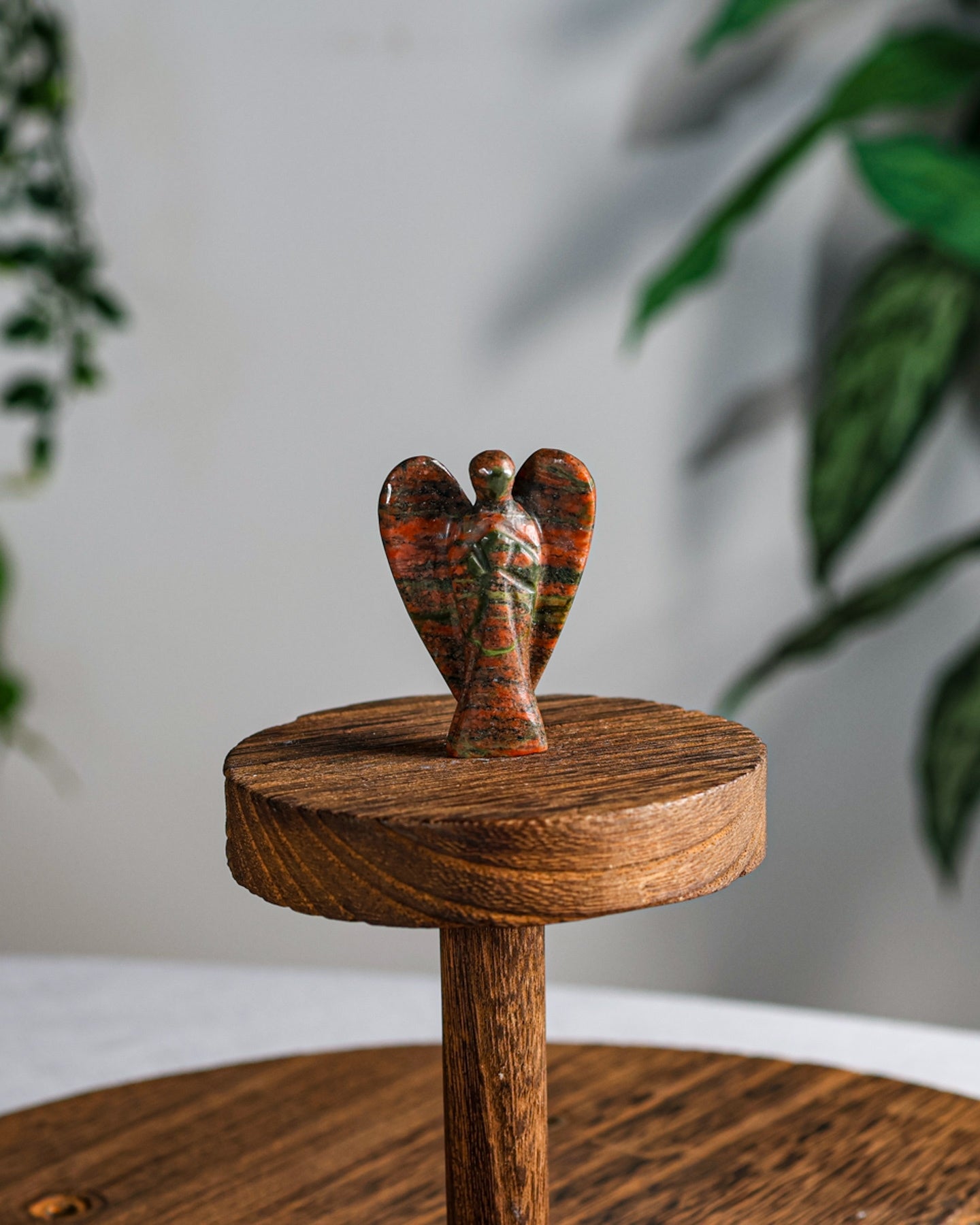 Unakite Carved Angel