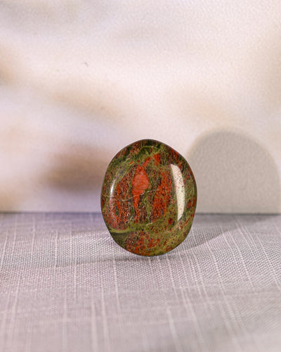 Unakite Palm Stone