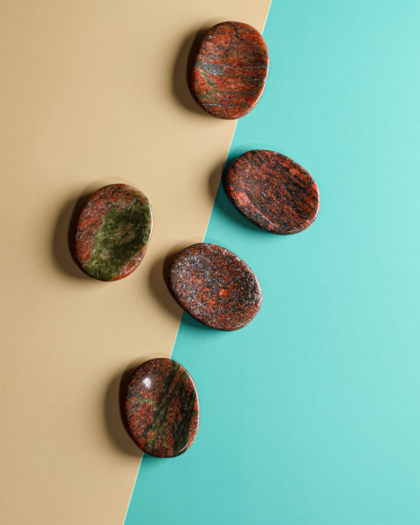 Unakite Worry Stone