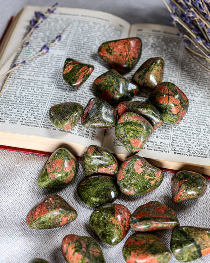 Unakite Tumbled Gemstone