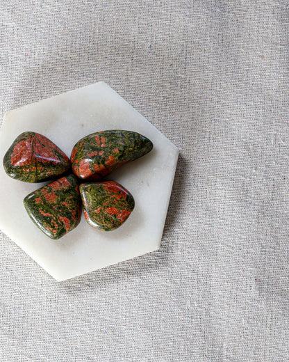 Unakite Tumbled Gemstone