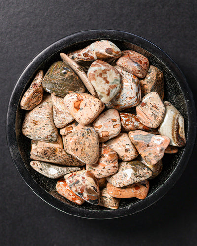 Brecciated Jasper (White) Tumbled Gemstone