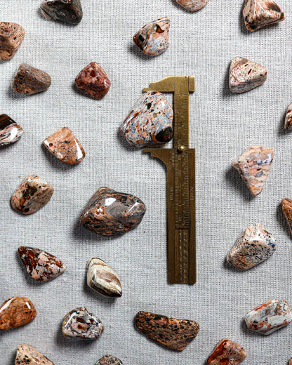 Brecciated Jasper (White) Tumbled Gemstone