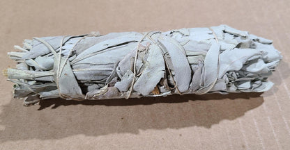 California White Sage Smudging Stick 4"
