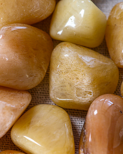 Yellow Quartz Tumbled Gemstone
